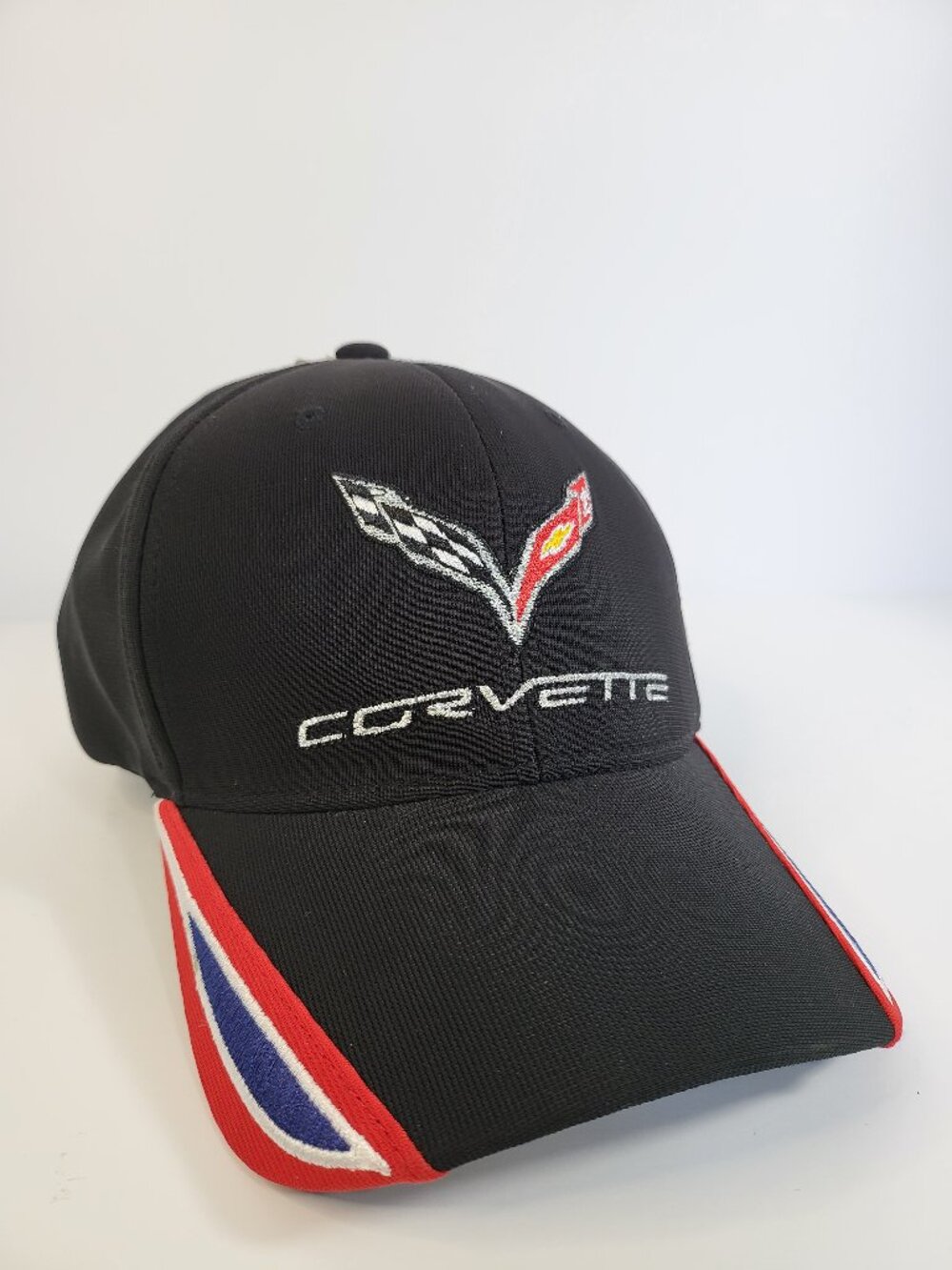 Chevrolet Corvette Embroidered Black Baseball Cap | New with Tags | Racing Logo